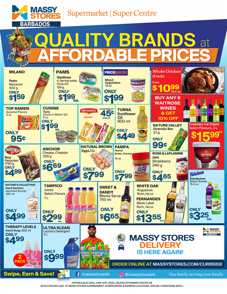 Quality brands at affordable prices Massy Stores Barbados
