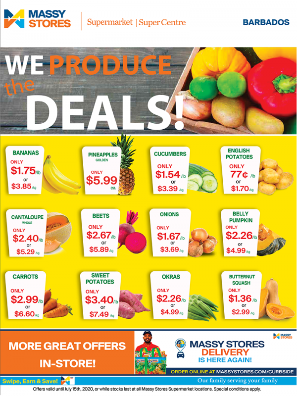We Produce the deals Massy Stores Barbados